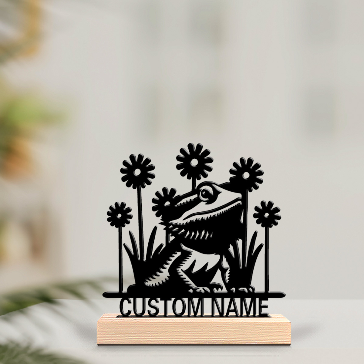 Home Office Desks - 1pc Bearded Dragon Custom Letter Metal