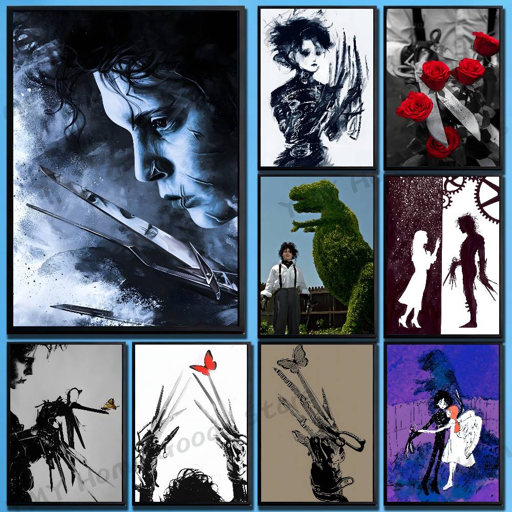 Home Office Romance - Gothic Romance E-Edward Scissorhands Poster For