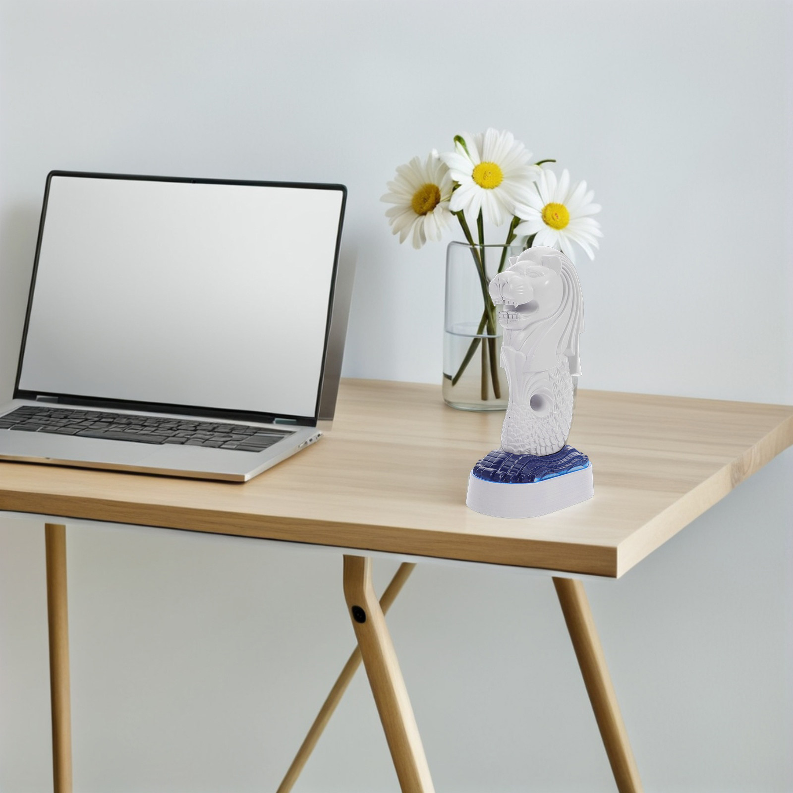 Home Office Singapore - Singapore Merlion Tabletop Sculptural Decoration Creative