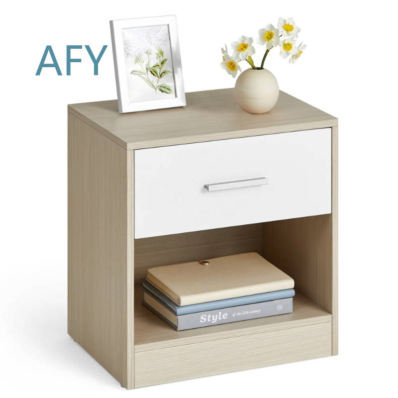 Home Office Ikea - Simple Bedside Table with Drawers for