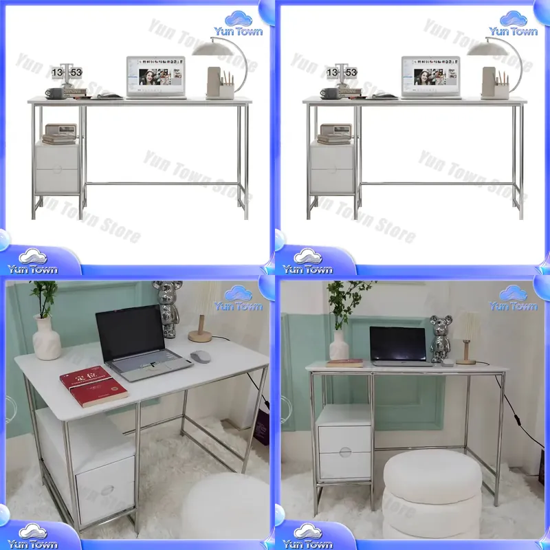 Home Office Ikea - Simple Cream Computer Desk for Home