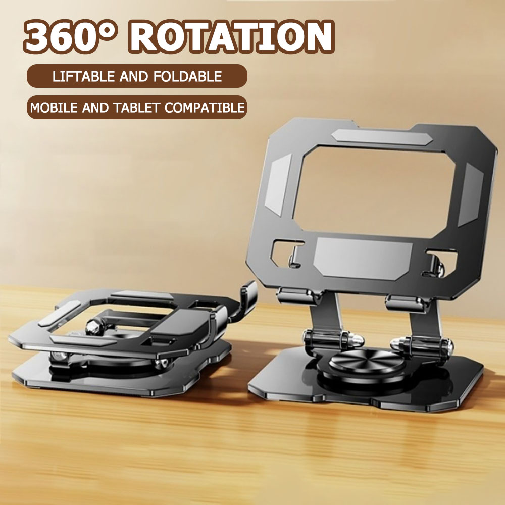 Monitor Arm Dual - 360 Rotating Tablet Phone Stand Adjustable