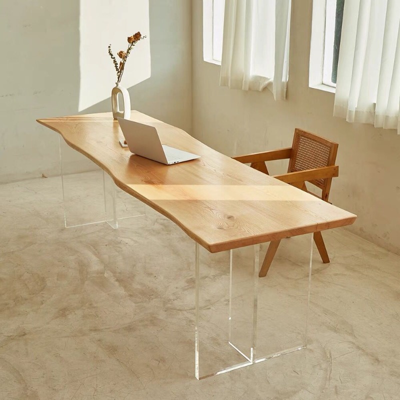 Nordic Solid Wood Acrylic Floa - Home Office Desks 评论和价格
