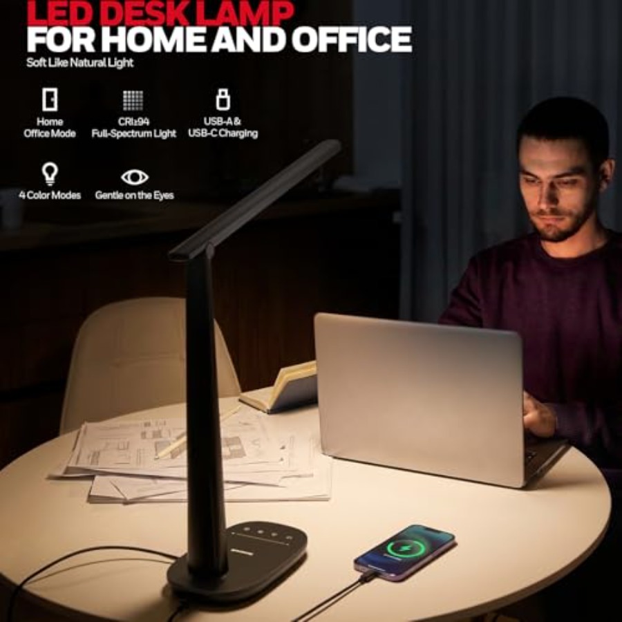 LED Desk Lamp for Home Office, - Home Office Desks 评论和价格