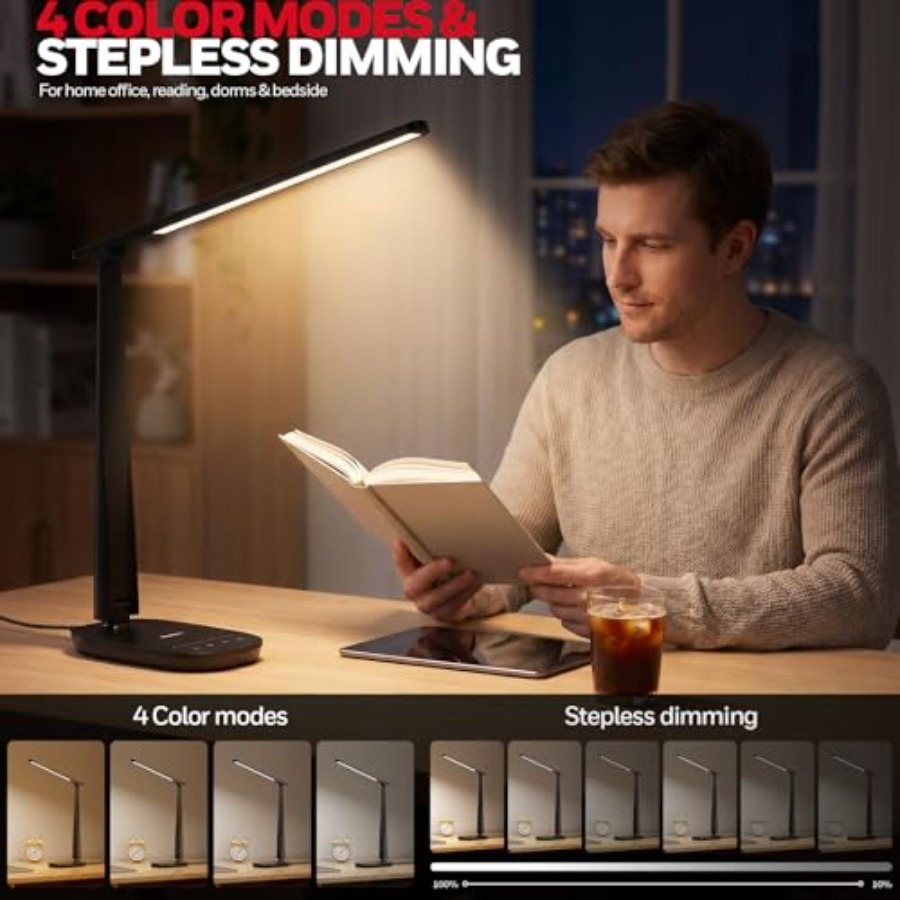 LED Desk Lamp for Home Office, - Home Office Desks 评论和价格