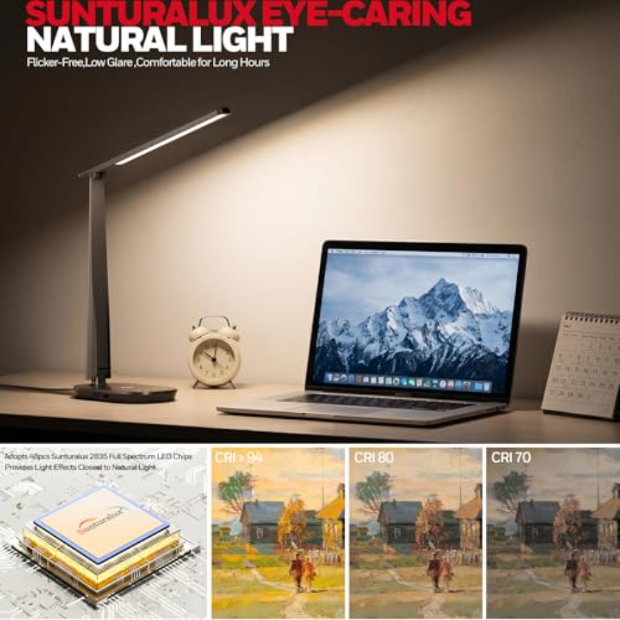 LED Desk Lamp for Home Office, - Home Office Desks 评论和价格