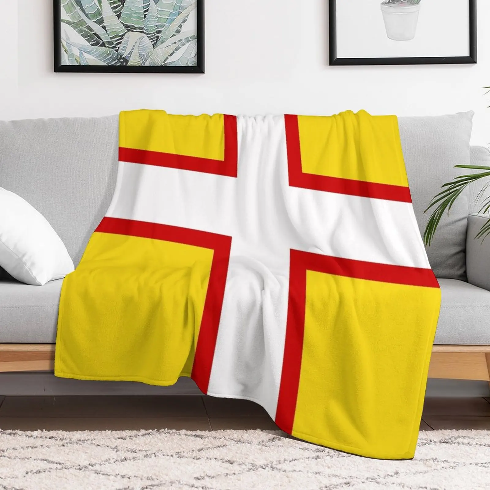 FLAG OF DORSET ENGLAND Throw B - Home Office England 评论和价格
