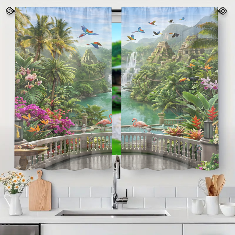 Vibrant Tropical Jungle Waterf - Home Office Bali 评论和价格