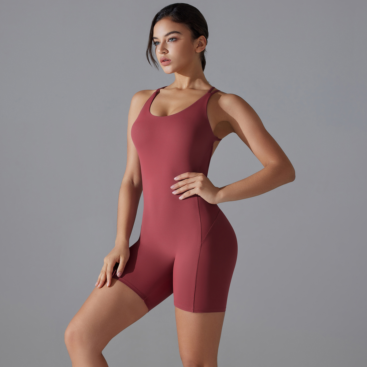 Yoga Set Sexy Backless Sporty  - Home Office Romance 评论和价格