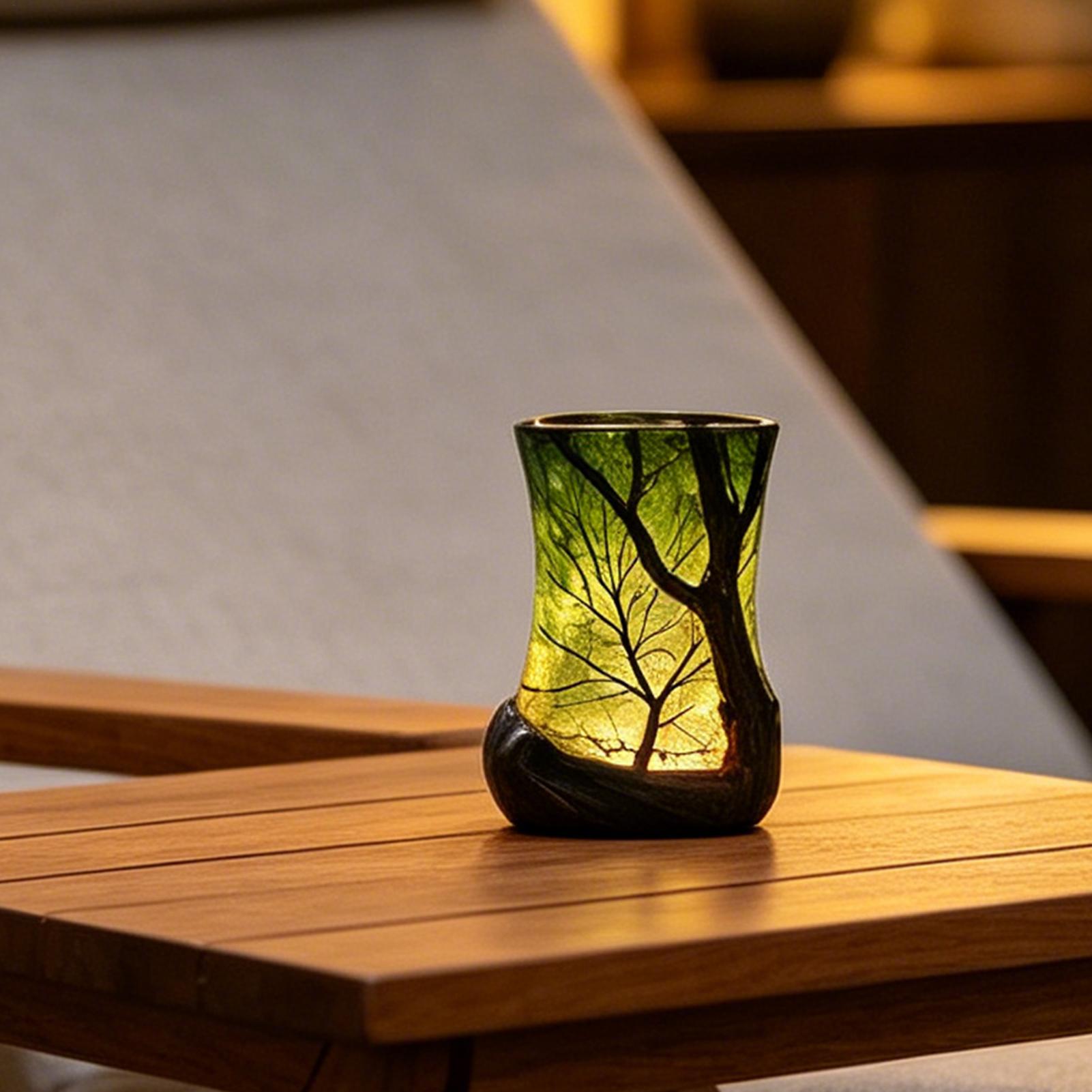 Bedside Table Lamp Forest Nigh - Home Office Desks 评论和价格