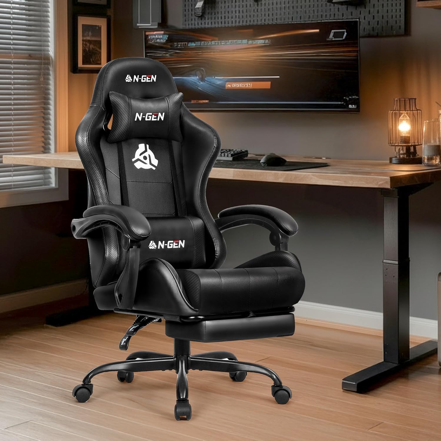 Gaming Chair with Footrest Lum - Home Office Ergonomics 评论和价格