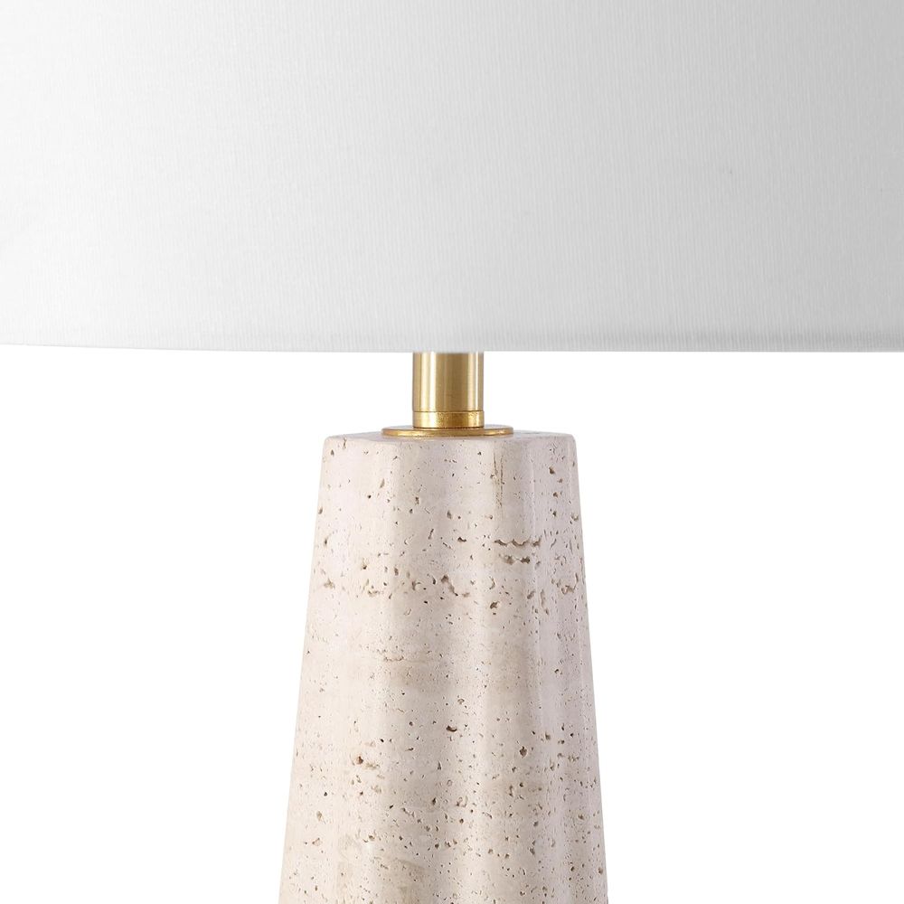 25-inch Travertine/White Table - Home Office Desks 评论和价格