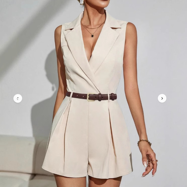 Jumpsuits Women Summer Rompers - Home Office Romance 评论和价格