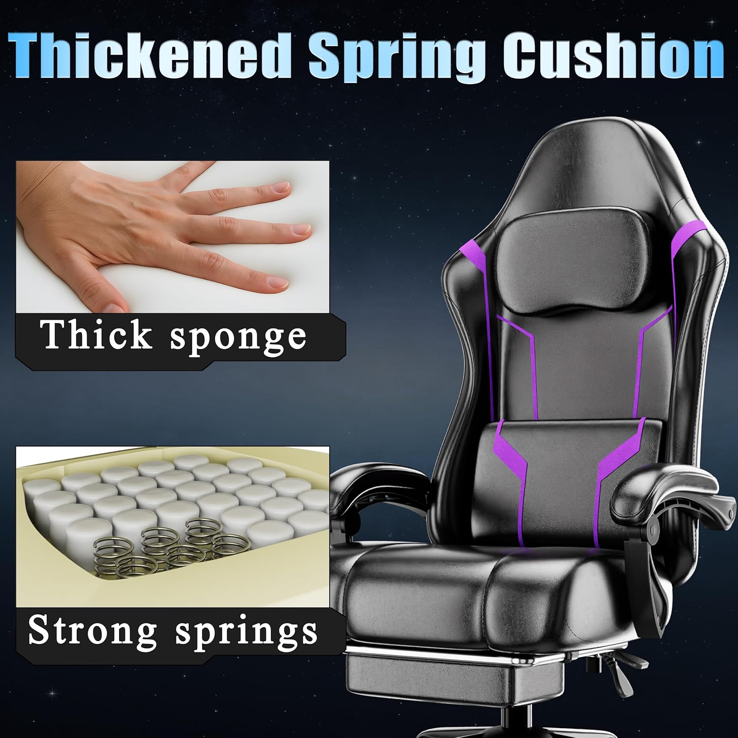 Ergonomic Gaming Chair with Po - Home Office Ergonomics 评论和价格