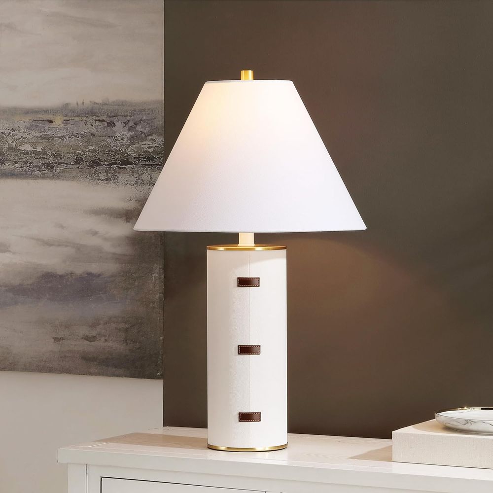 27-inch LED Table Lamp - White - Home Office Desks 评论和价格