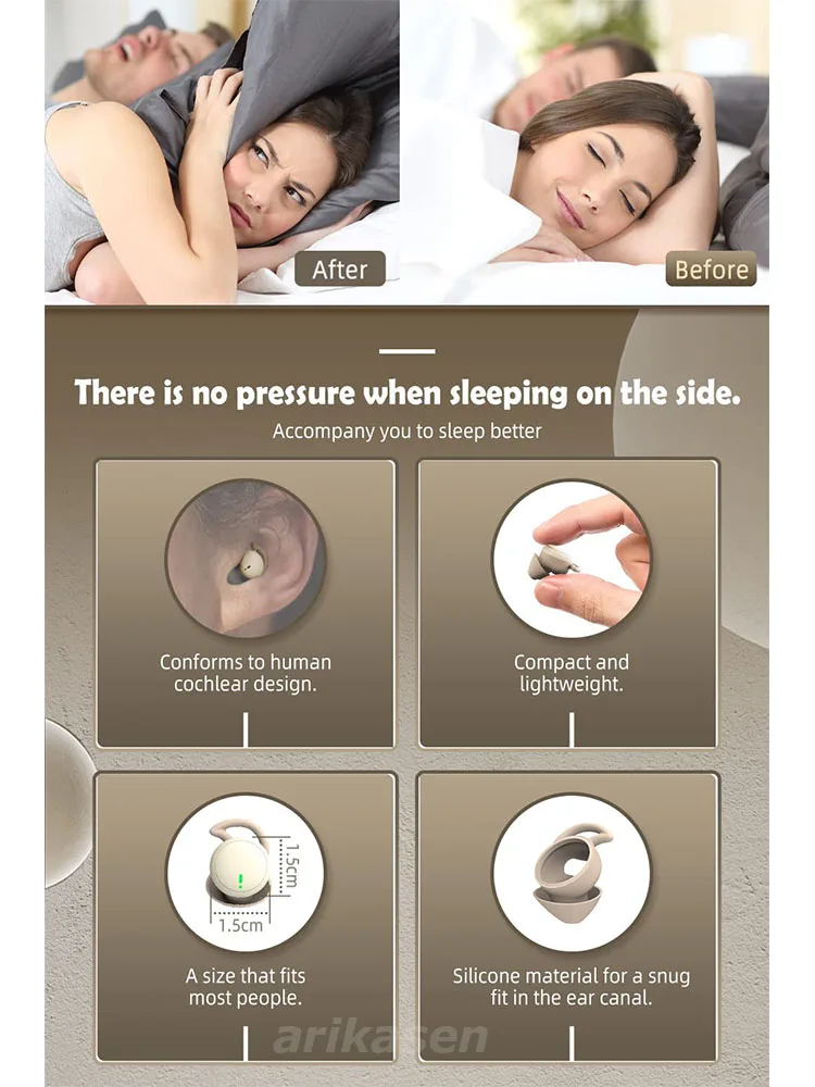 Bluetooth Sleeping Earbuds Min - Home Office Google 评论和价格