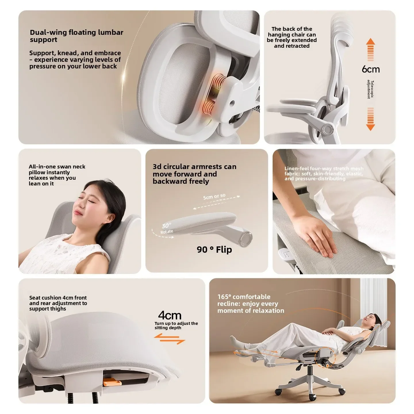 New Ergonomic chair Computer c - Home Office Ergonomics 评论和价格