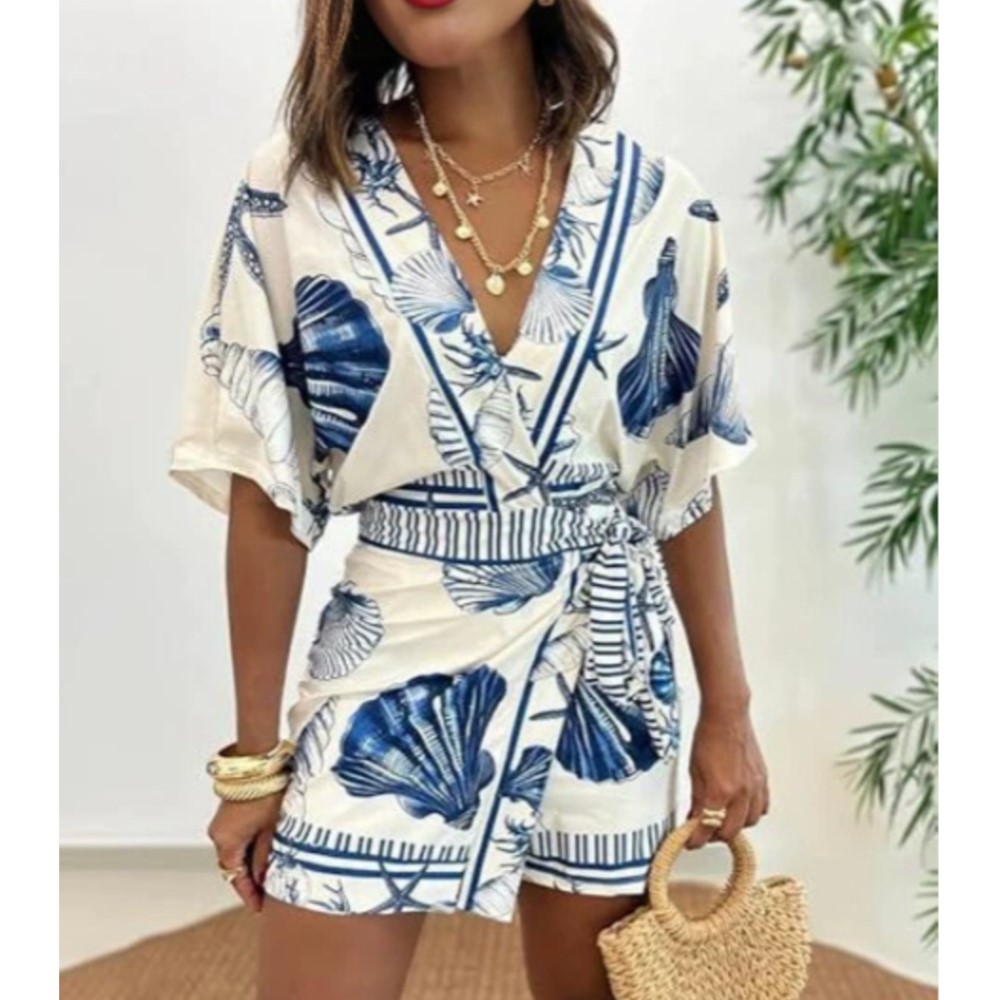 Fashion Printed Short Sleeve W - Home Office Romance 评论和价格