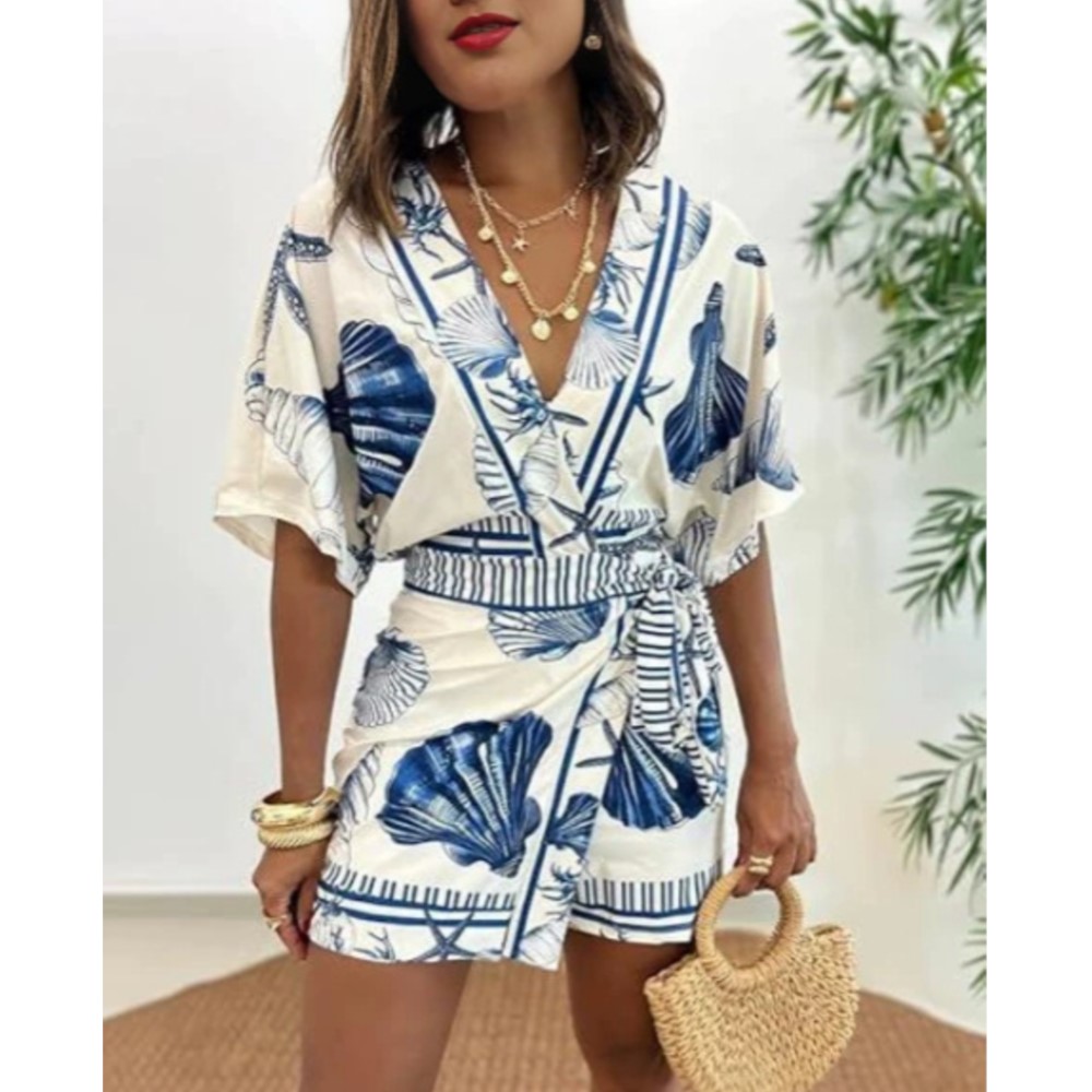 Fashion Printed Short Sleeve W - Home Office Romance 评论和价格
