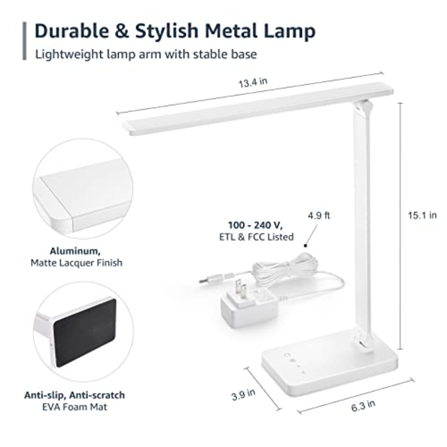 LED Desk Lamp, Metal Desk Ligh - Home Office Desks 评论和价格