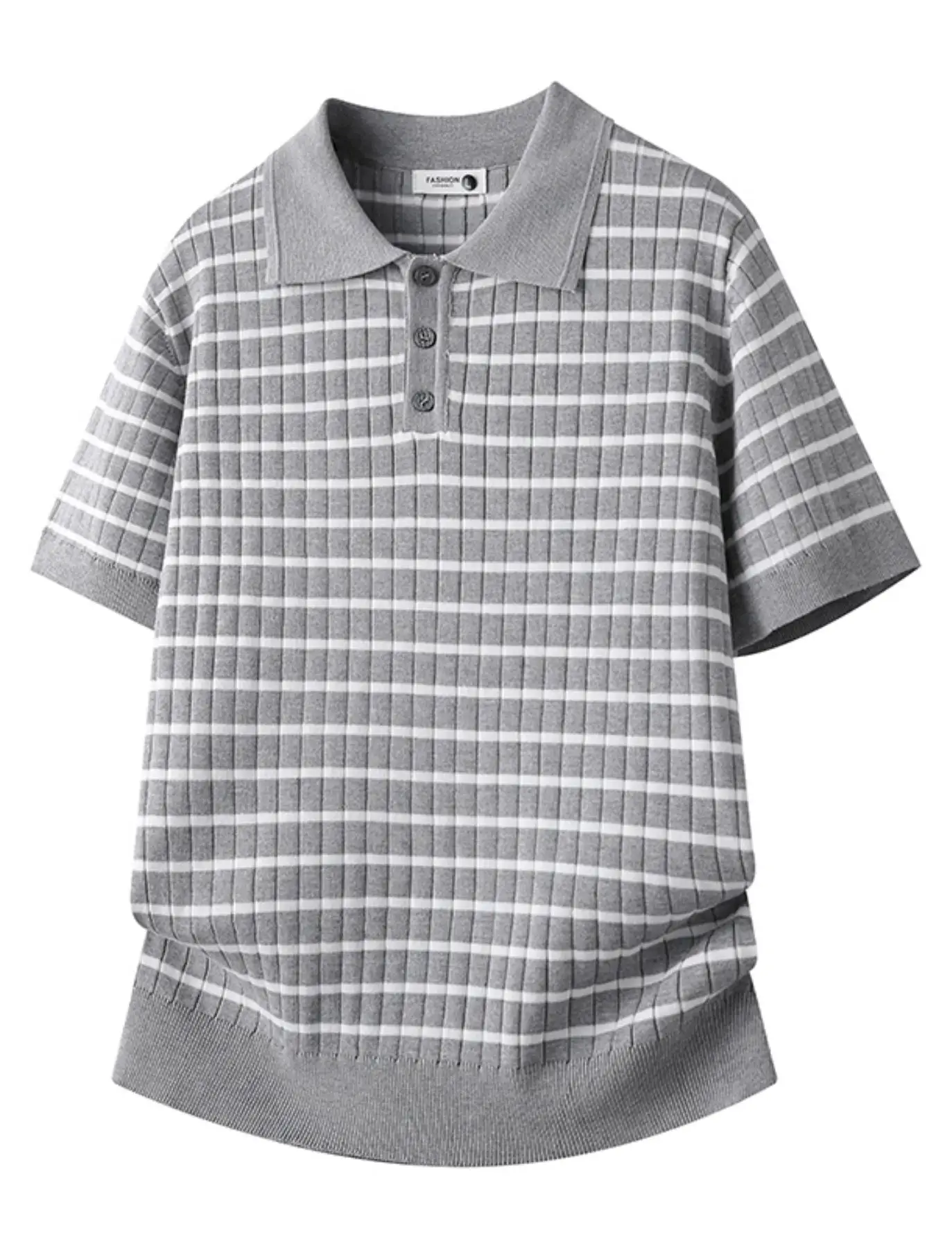 Men's Simple Striped Summer Kn - Home Office England 评论和价格