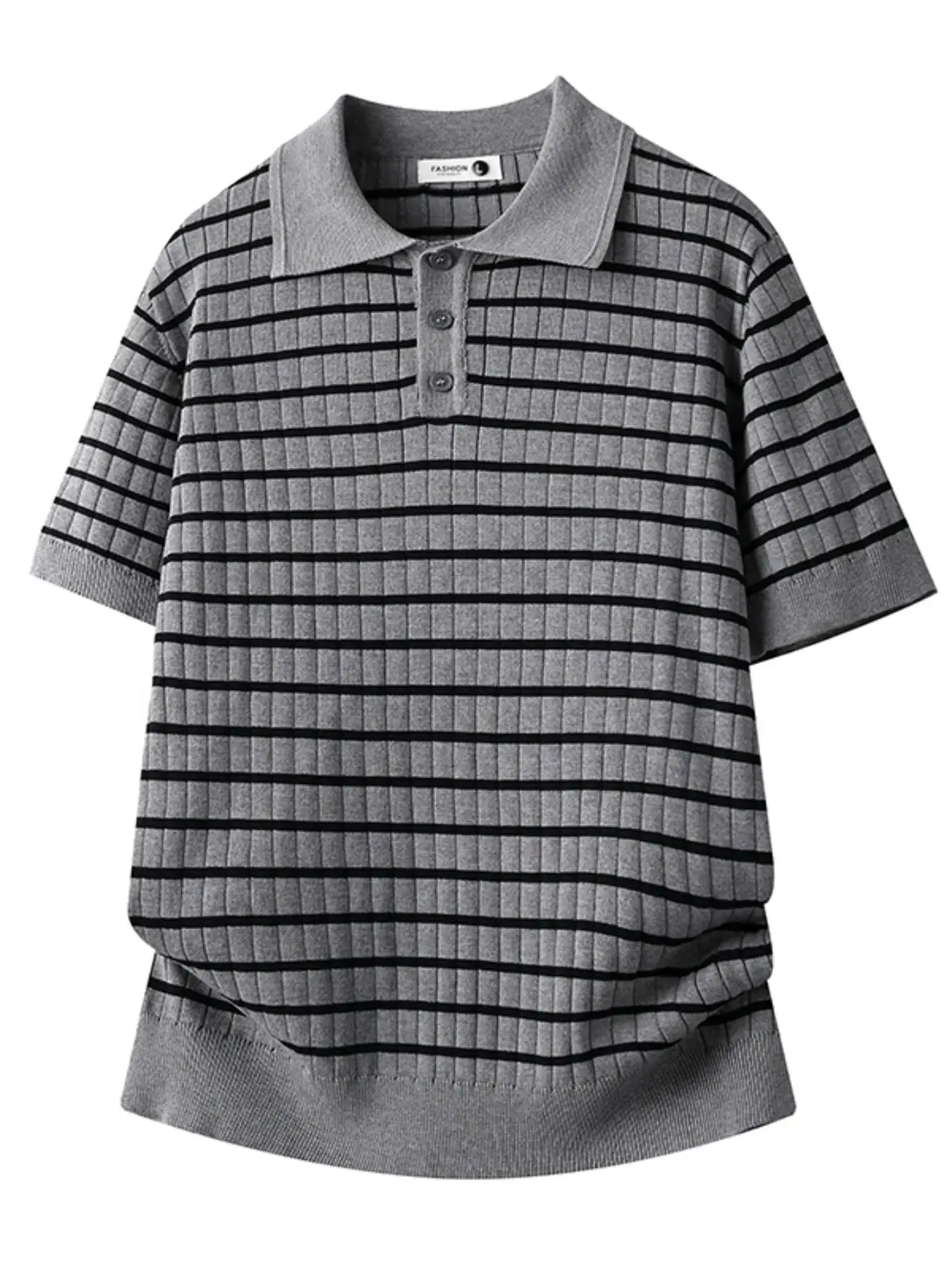 Men's Simple Striped Summer Kn - Home Office England 评论和价格