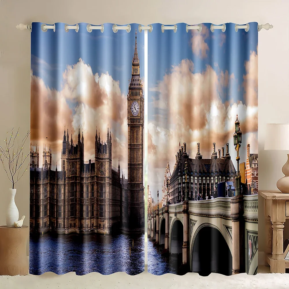 London Building Window Curtain - Home Office England 评论和价格