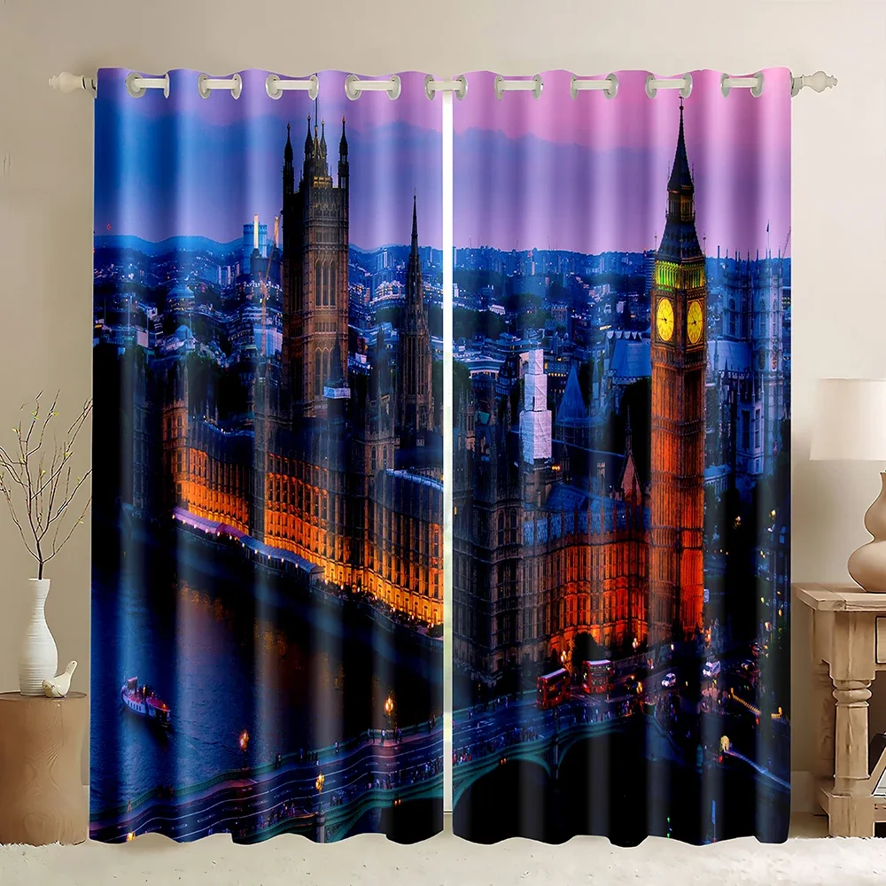London Building Window Curtain - Home Office England 评论和价格