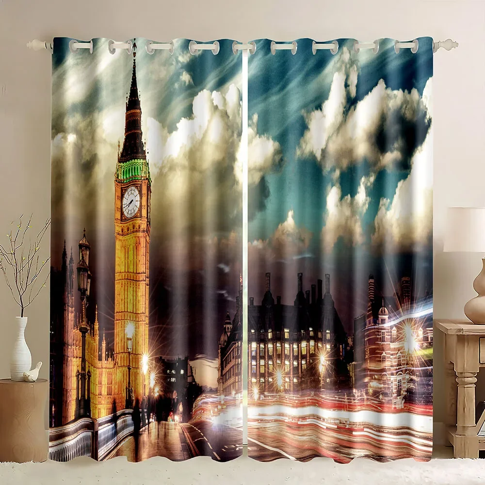 London Building Window Curtain - Home Office England 评论和价格