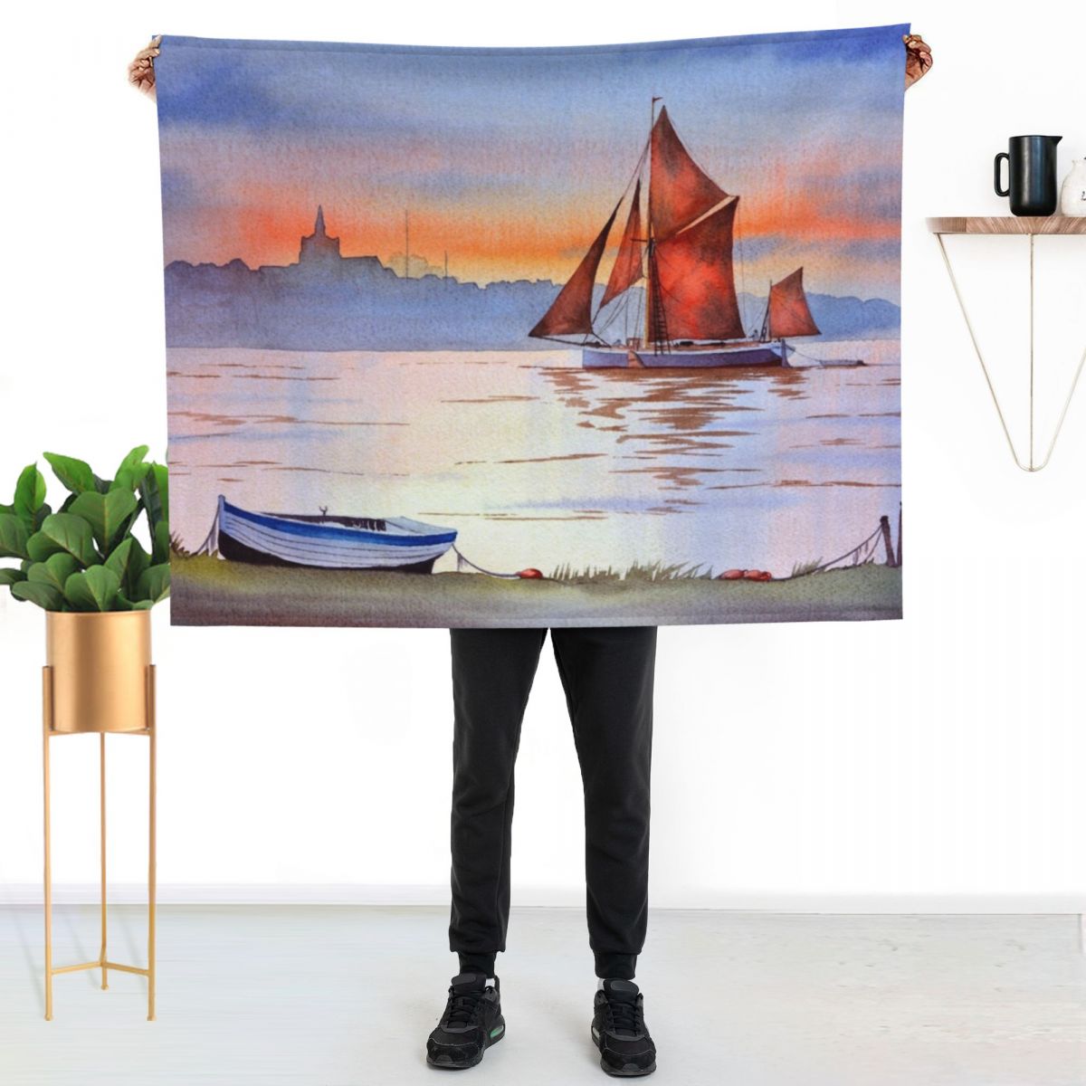 Thames Barge At Maldon Essex E - Home Office England 评论和价格