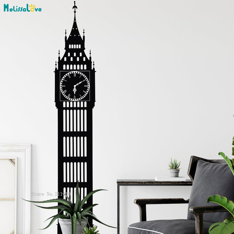 Clock Shape Wall Sticker Londo - Home Office England 评论和价格