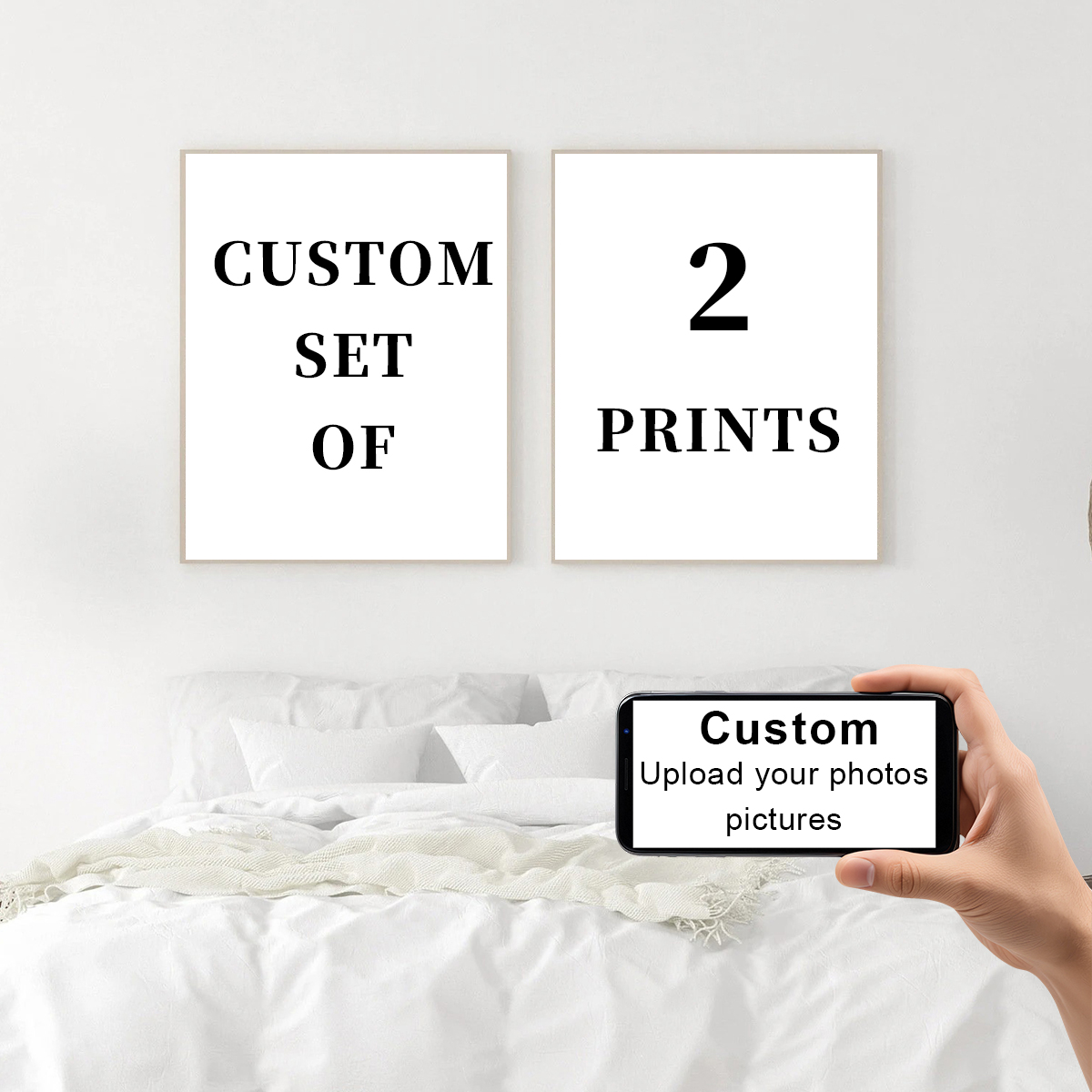 2pcs/set Custom Canvas Prints  - Home Office Photos 评论和价格