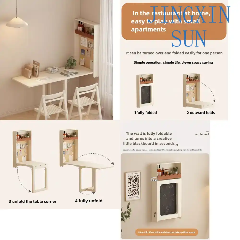 Modern Fold-Down Wall Table wi - Home Office Ikea 评论和价格