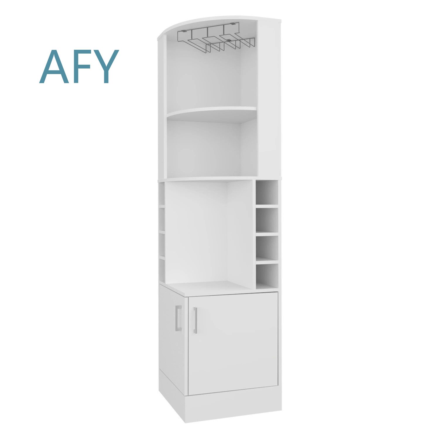 White Corner Bar Cabinet with  - Home Office Ikea 评论和价格